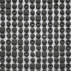 Naka Isoku Charcoal Pattern E Matte Glass Mosaic