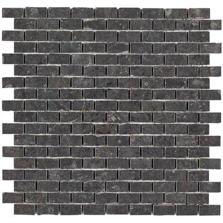 Diplomacy Dark Gray Porcelain Mosaic 5/8" x 1" Brick