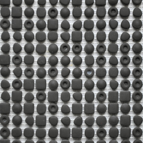 Glass Mosaic Naka Isoku Charcoal Pattern E Matte