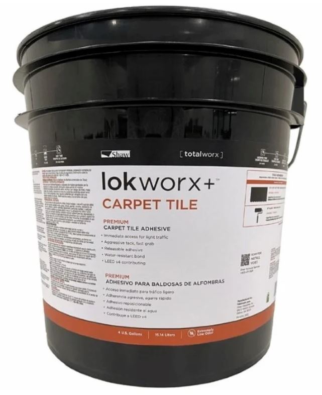 ShawL LokWorx CarpetTile Adhesive 4Gallon