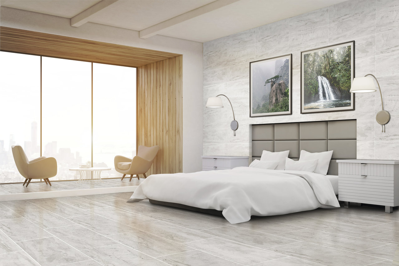 Porcelain 24x48 Carrara Select 2.0 Romano White